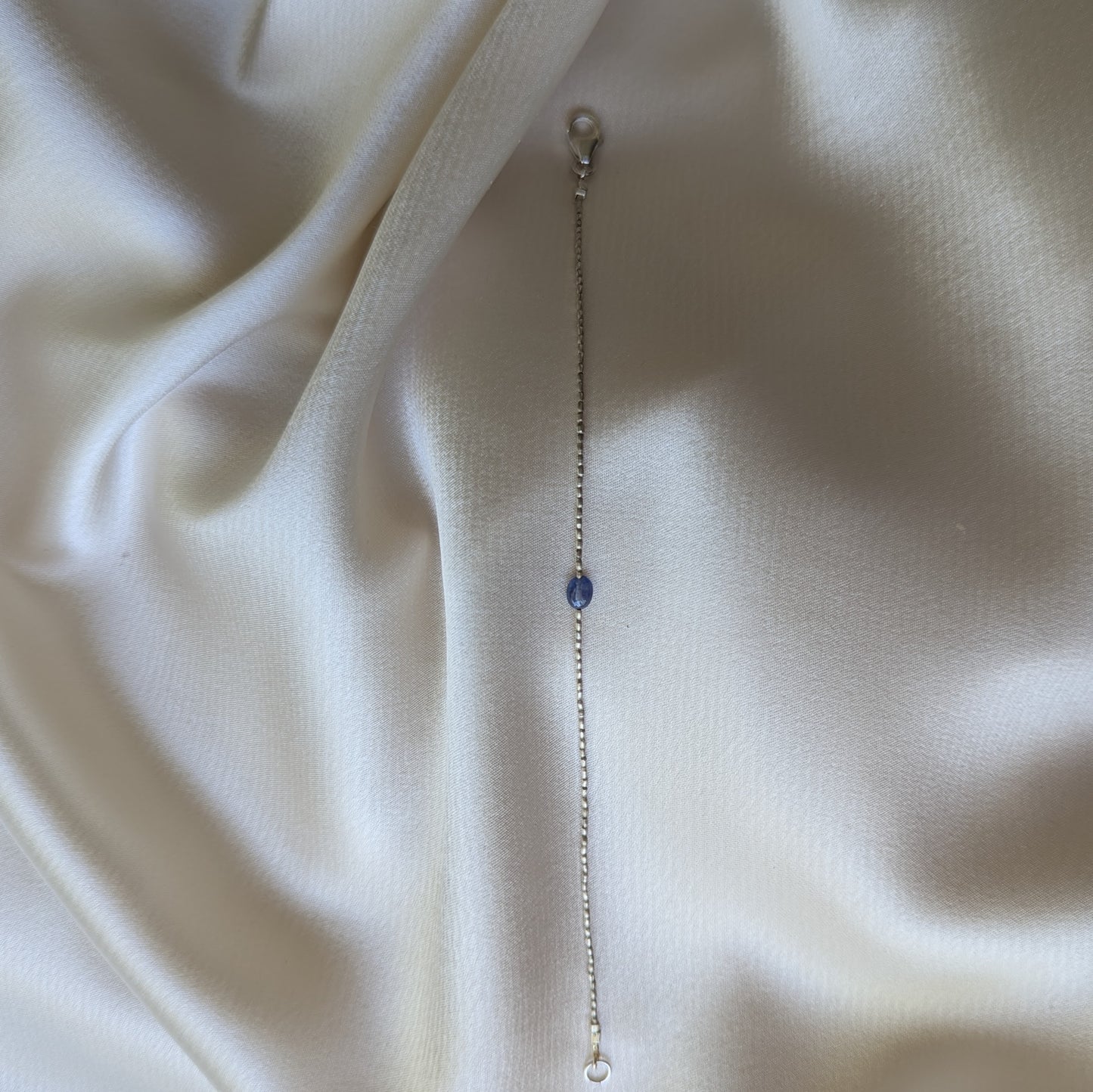 Sidhe silver and blue sapphire bracelet