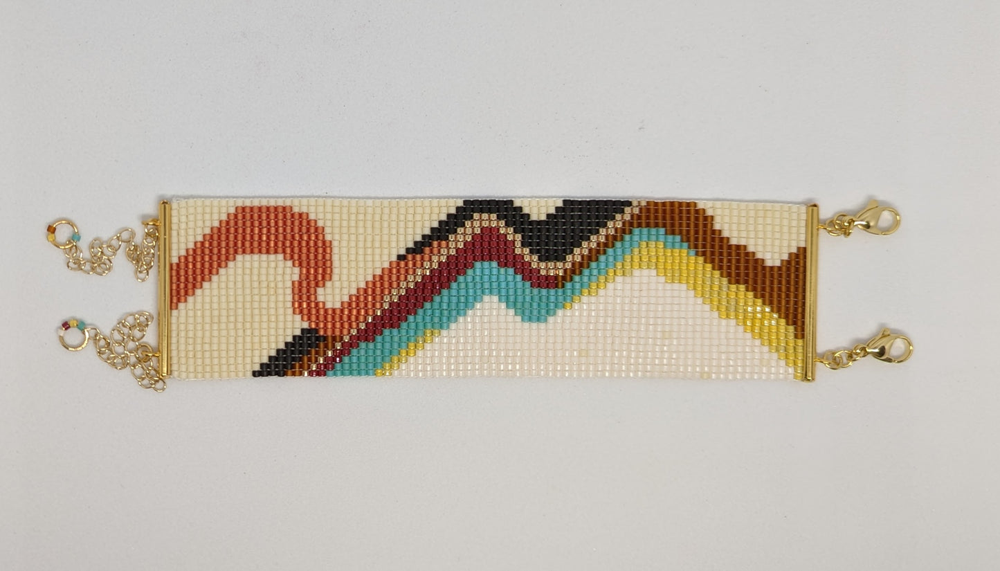 Mountain of Seven Colours Cuff Bracelet