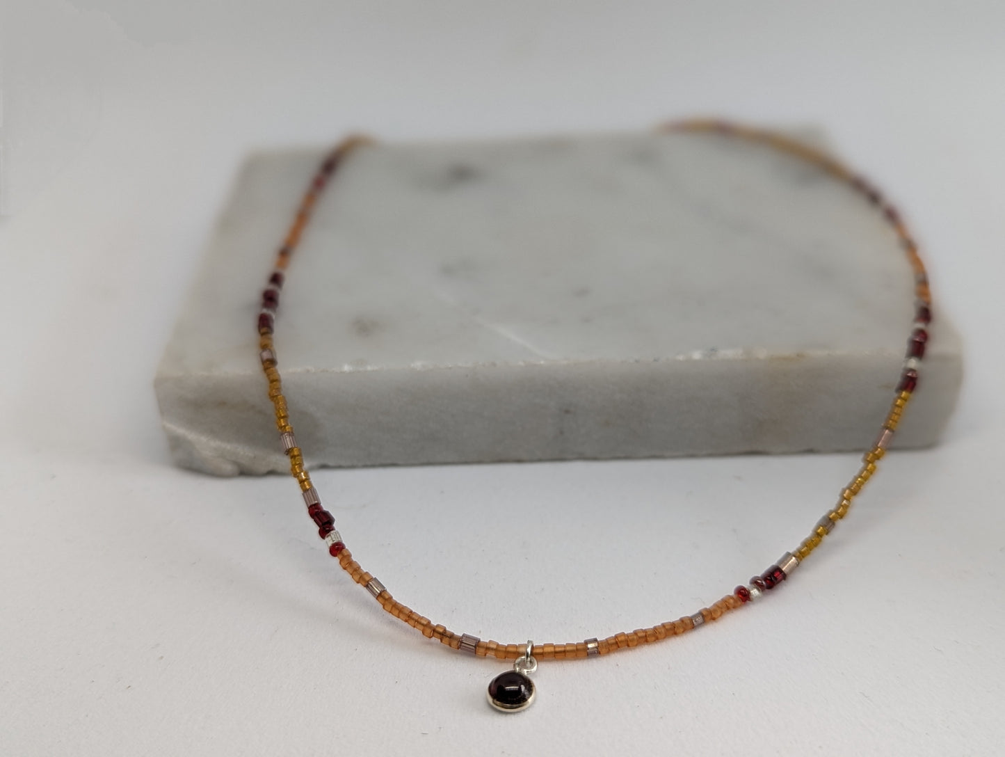 Inner flame Gemstone Necklace
