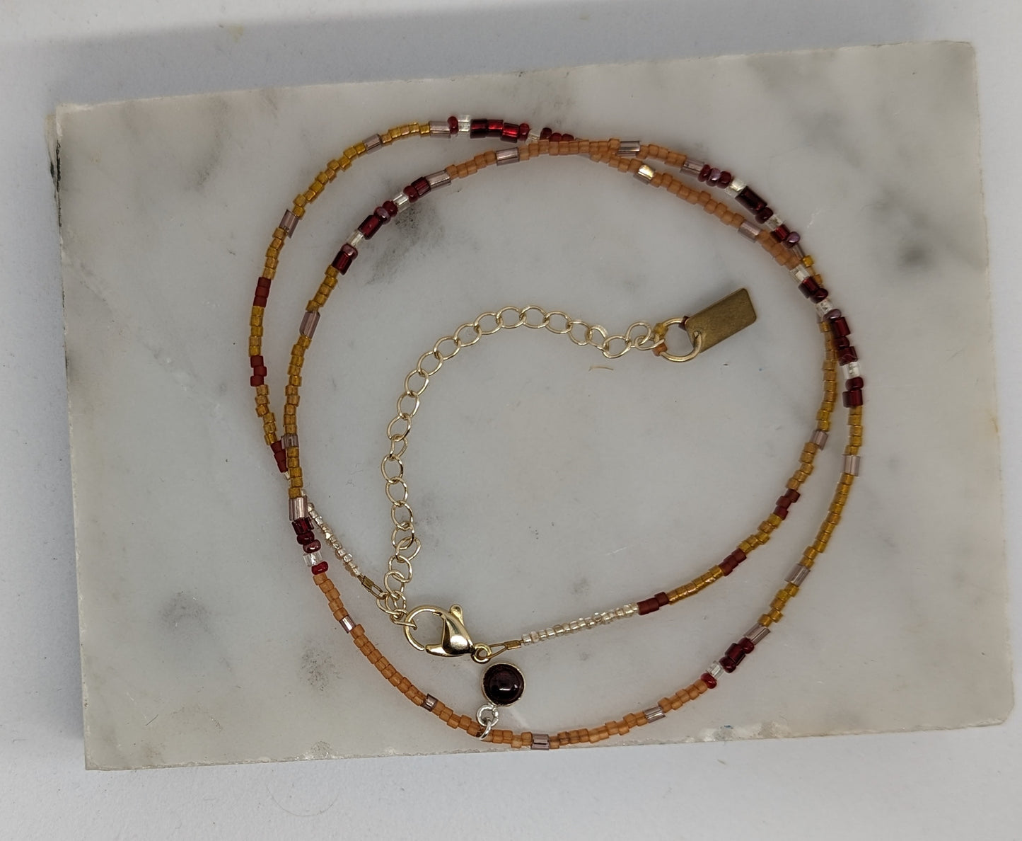 Inner flame Gemstone Necklace